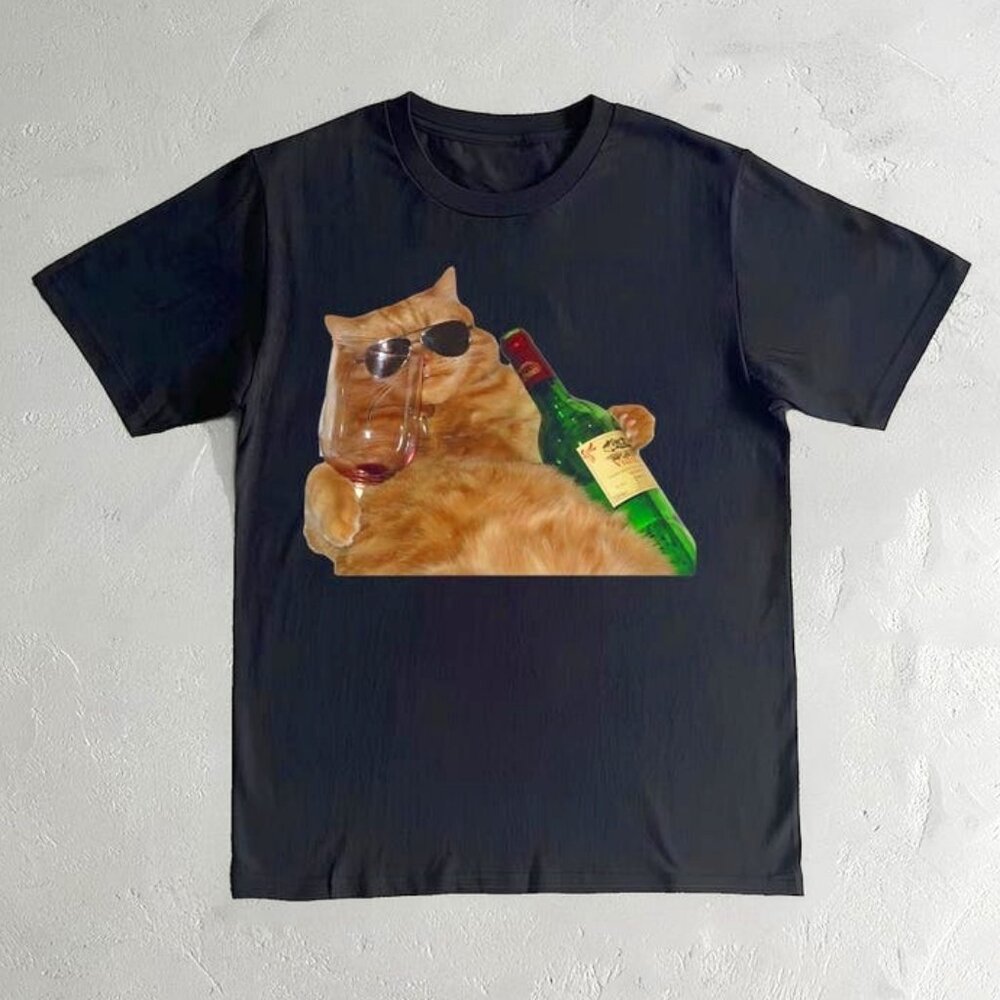 Funny Cat T-Shirt - Cat Meme Shirt - Silly Cat Tee